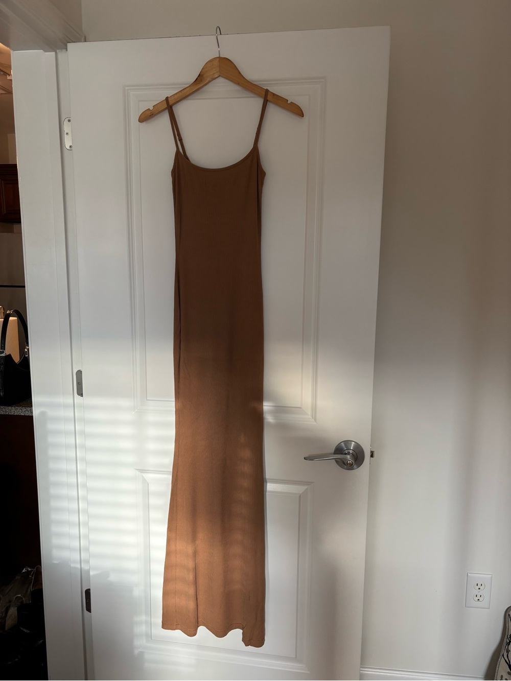 SKIMS Camel Slip Maxi Dress